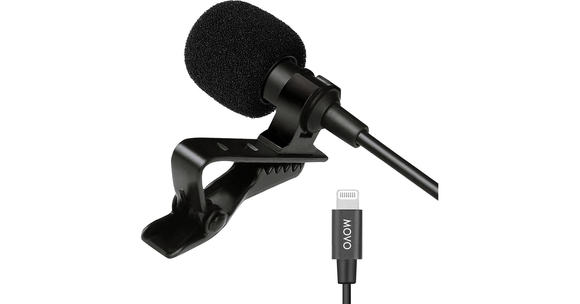 Movo Photo iLav Digital Omnidirectional Lavalier Microphone with Lightning Connector