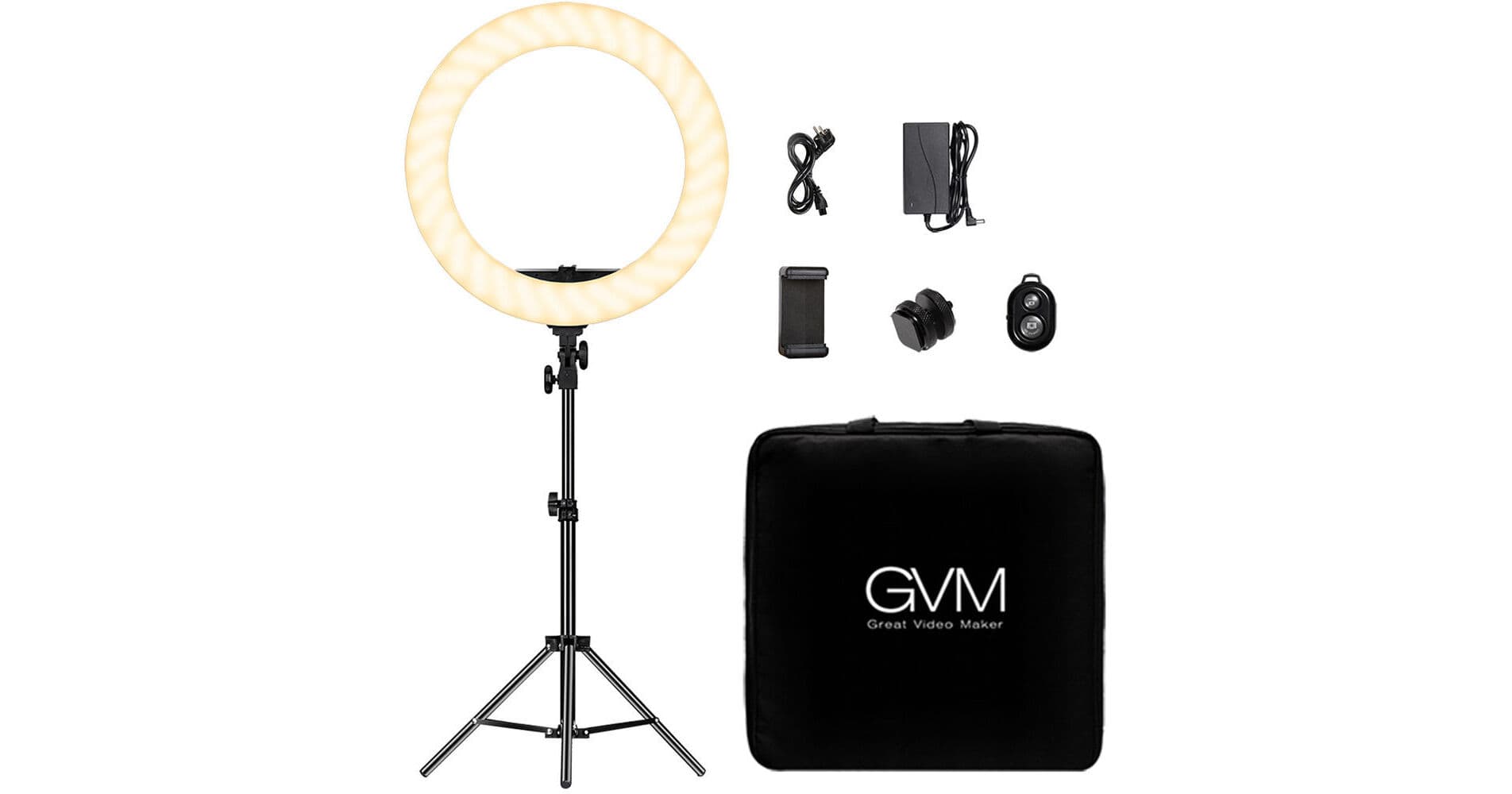 GVM Bi-Color LED Ring Light (18")