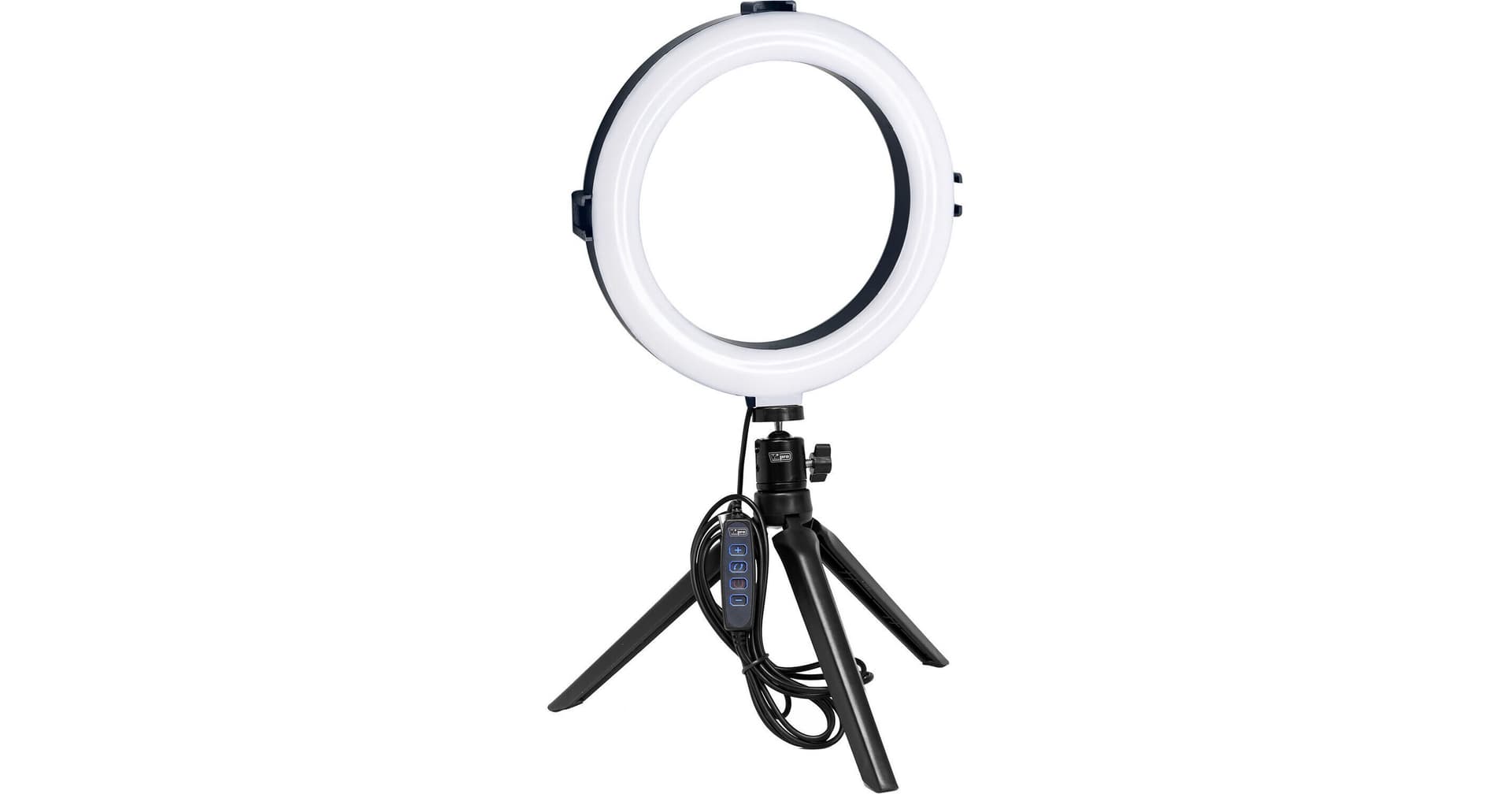 Vidpro 8" Bi-Color LED Ring Light Kit with Table Top Tripod and Ball Head