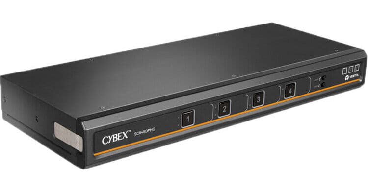 Vertiv Avocent SC845DPHC Cybex 4-Port Secure DPHC KVM Switch