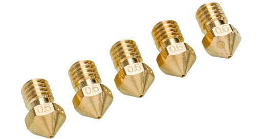 UltiMaker 0.60mm Nozzle (5-Pack)