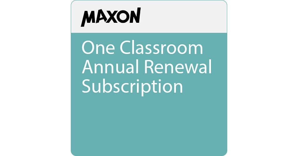 Maxon One Classroom 1-Year Renewal Subscription