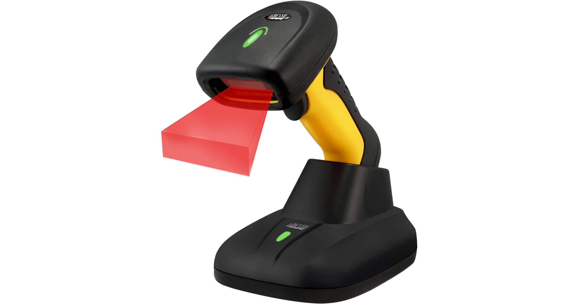 Adesso NuScan 5200 Wireless Antimicrobial & Waterproof 2D Barcode Scanner
