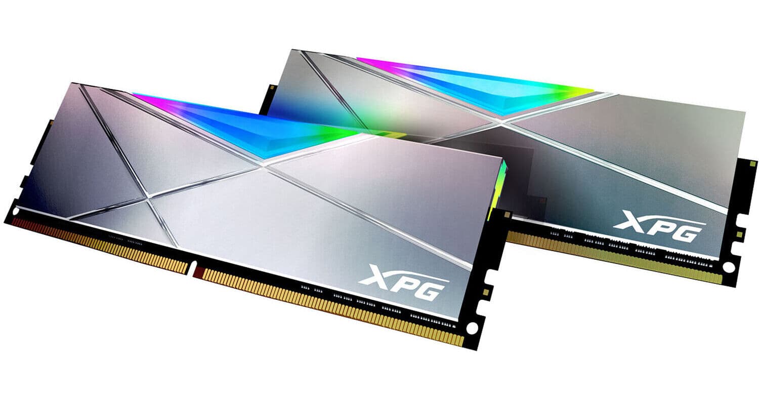 XPG 16GB SPECTRIX D50 DDR4 5000 MHz RGB Memory Kit (2 x 8GB, Gray)