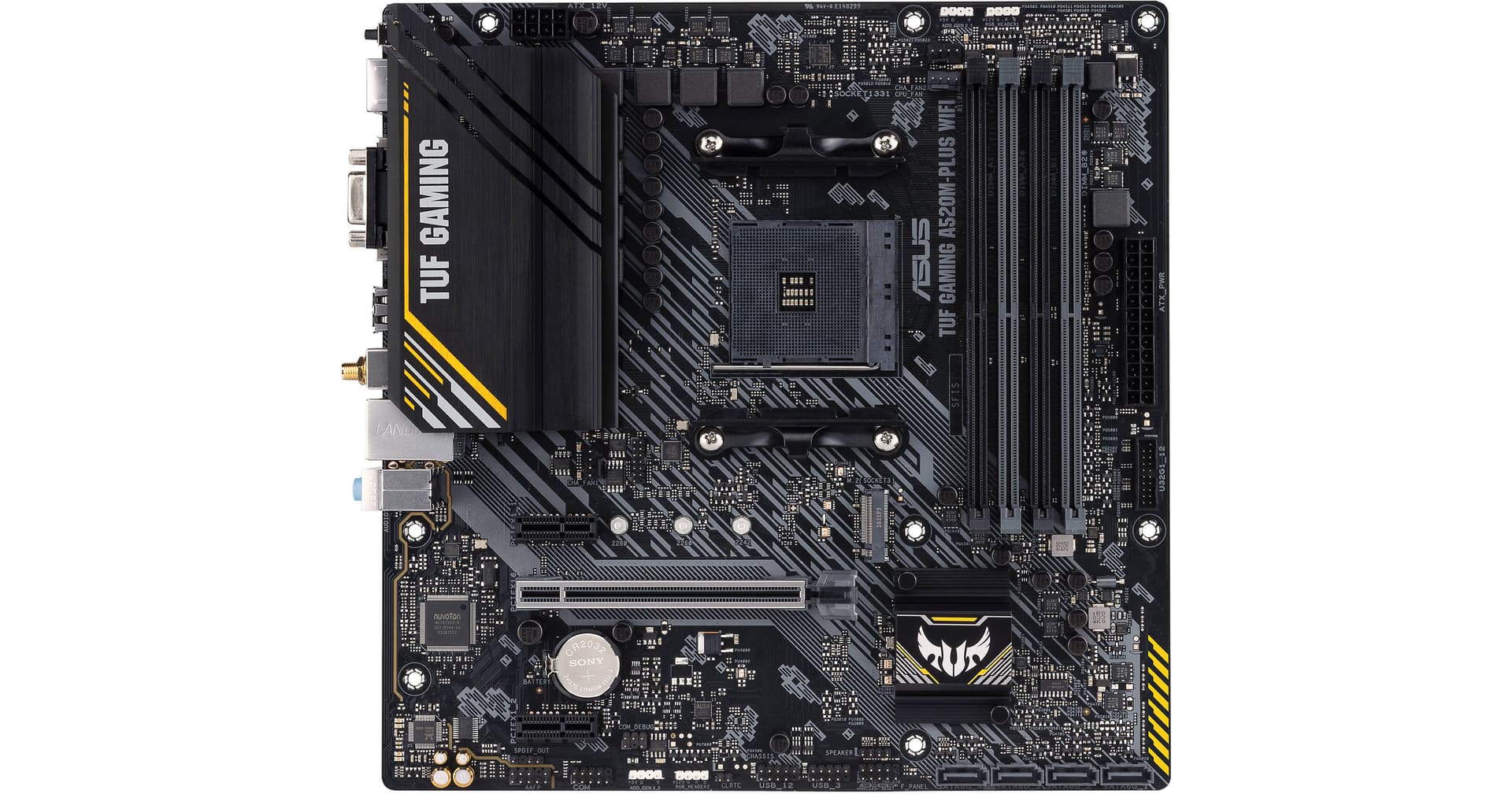 ASUS TUF GAMING A520M-PLUS WIFI AM4 Micro-ATX Motherboard