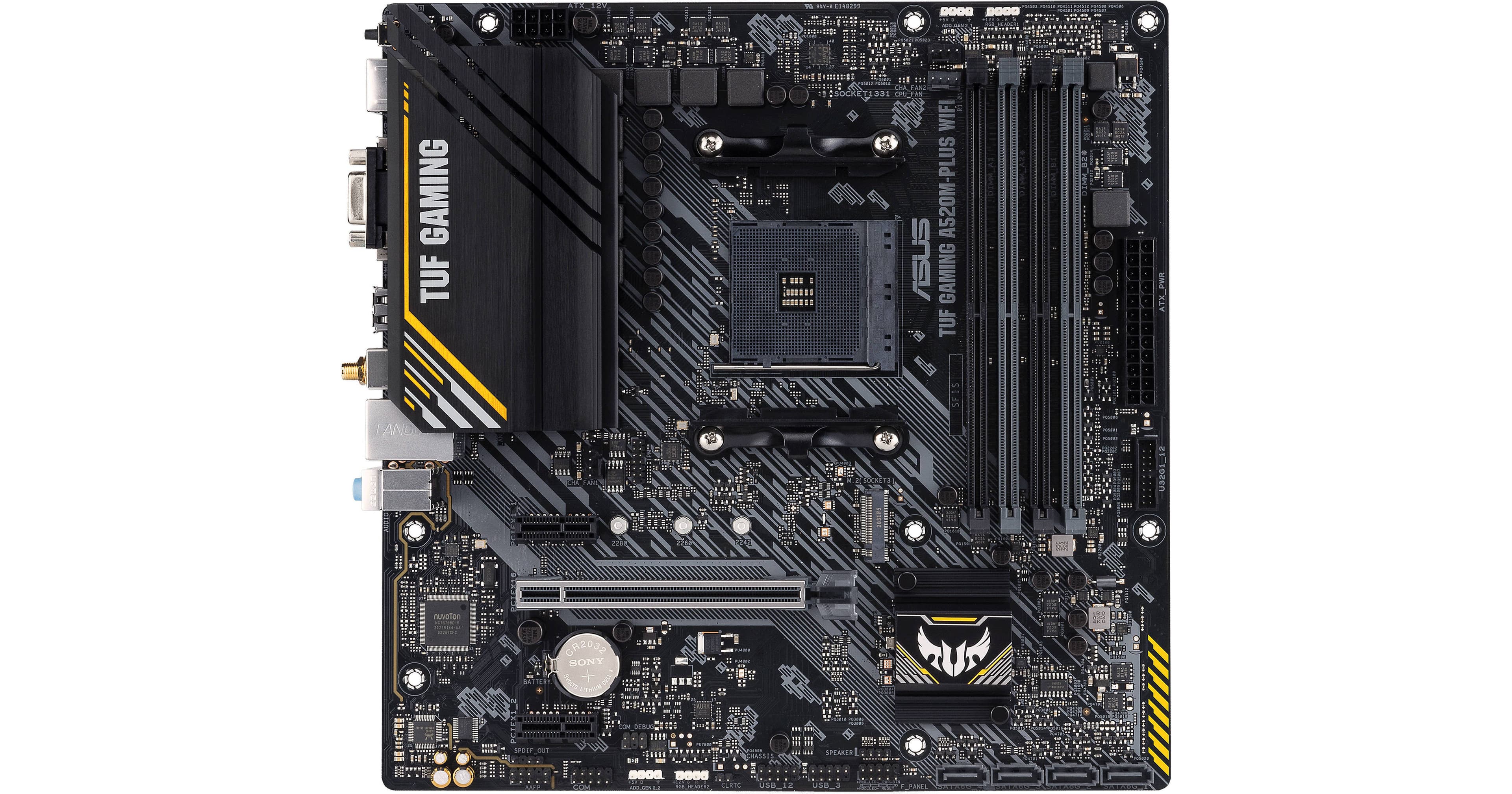 ASUS TUF GAMING A520M-PLUS WIFI AM4 Micro-ATX Motherboard