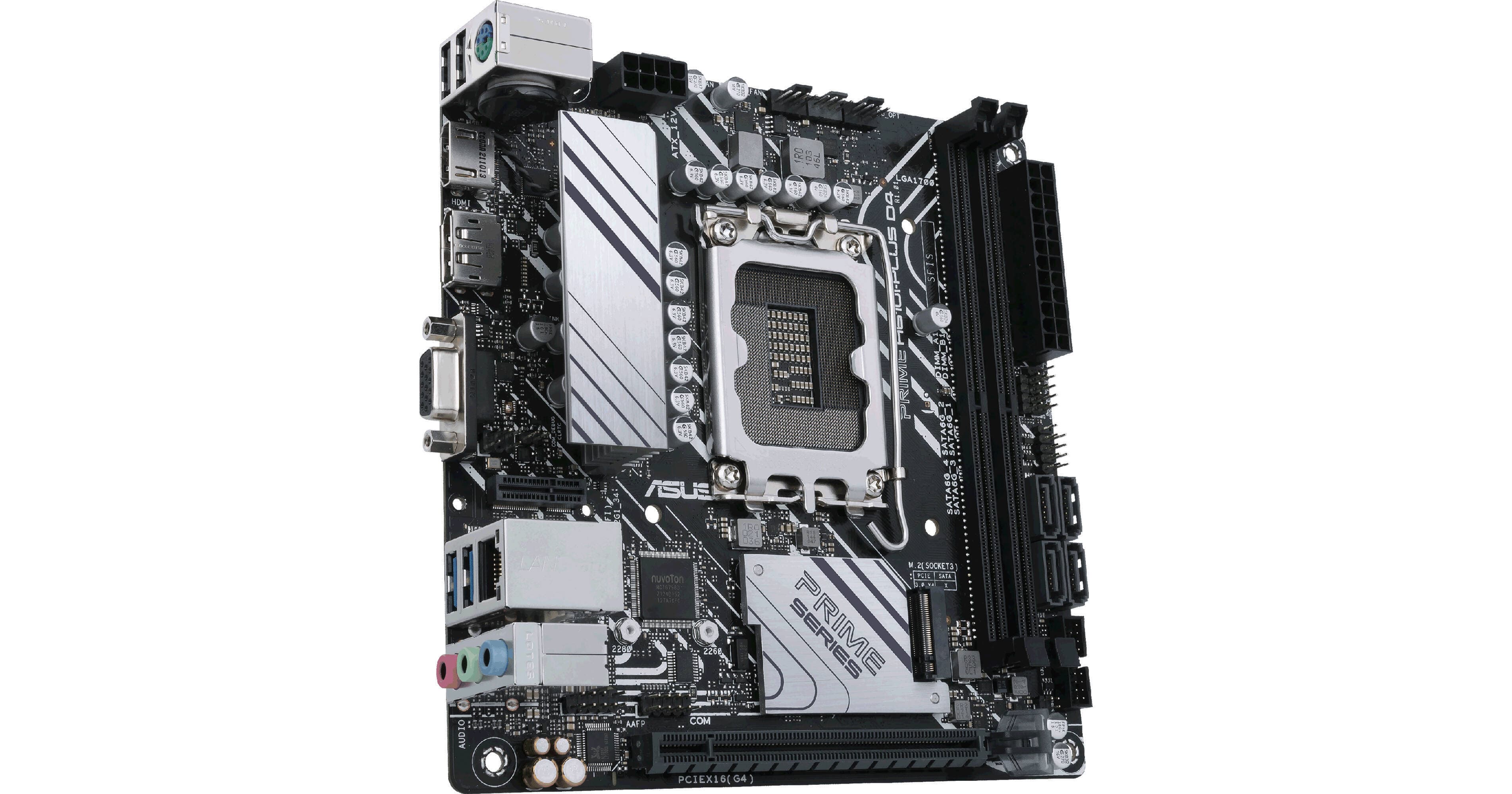 ASUS PRIME H610I-PLUS D4 LGA 1700 Mini-ITX Motherboard