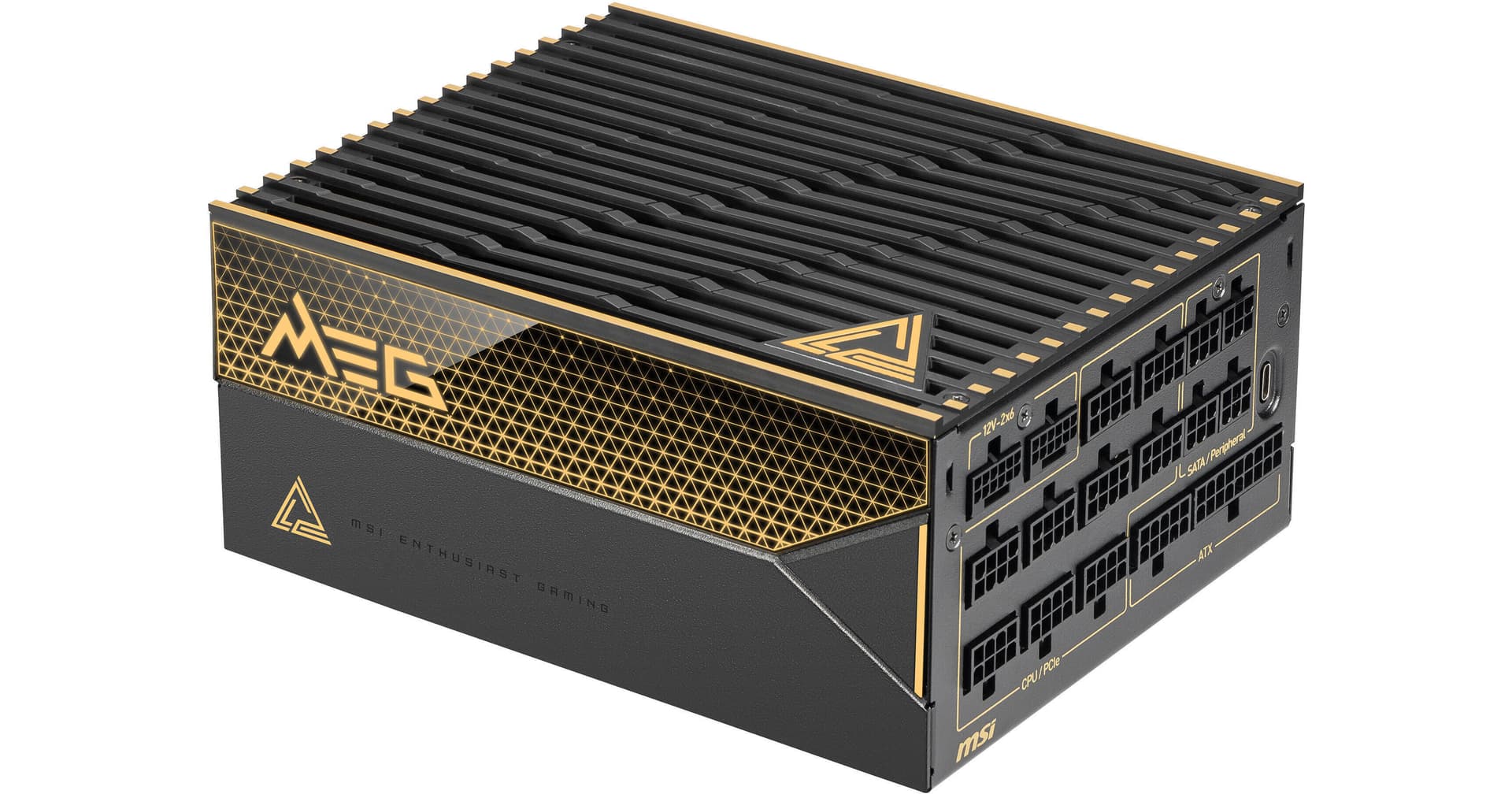 MSI MEG Ai1600T PCIE5 1600W 80 PLUS Titanium Modular Power Supply