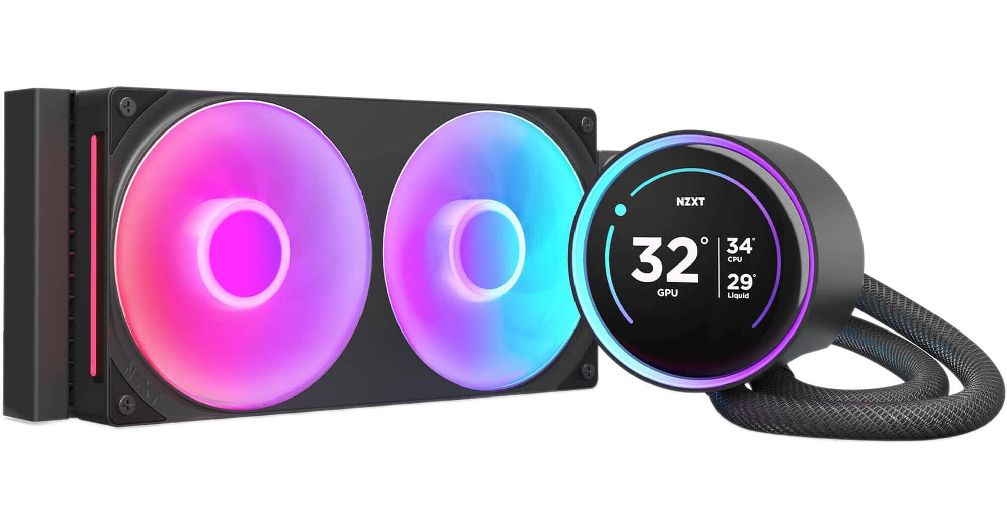 NZXT 240mm Kraken Elite RGB All-in-One Liquid Cooler (Black)