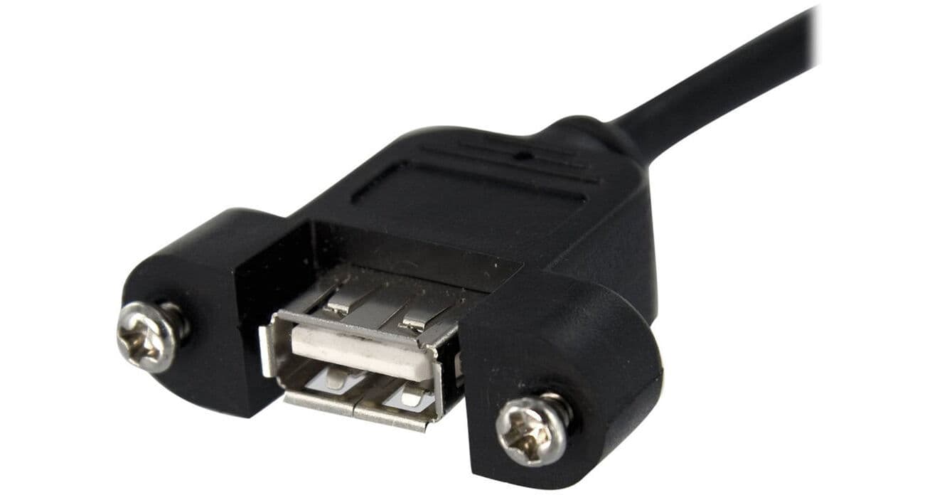 StarTech 1' (0.3m) USB 2.0 Cable USB A Female to Motherboard 5-Pin Adapter (Black)