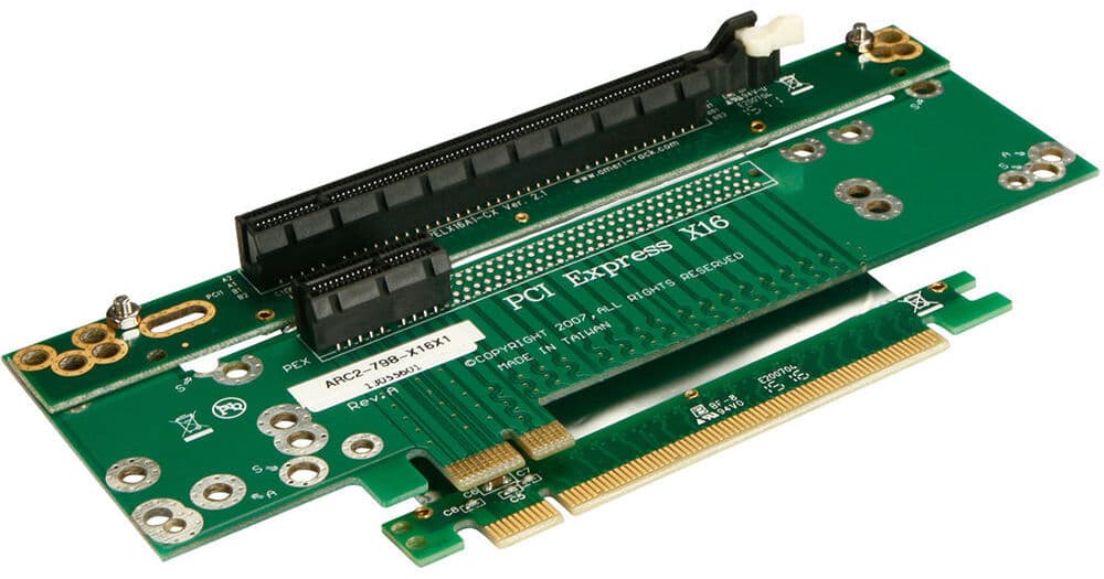 iStarUSA 16 x PCIe and 1 x PCIe Riser Card