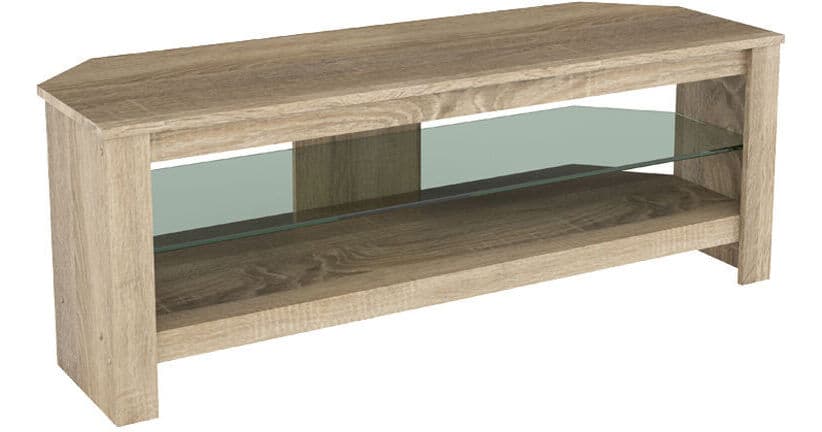 AVF Group Calibre 45" TV Stand with Glass Shelf (Gray Oak)