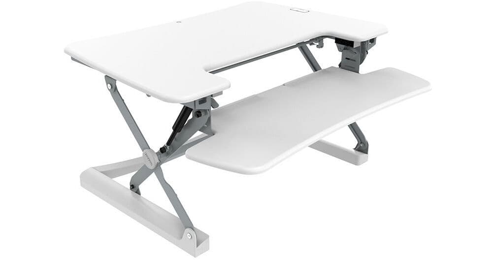 Loctek LXR36 36" Two-Tier Sit-Stand Riser (White)