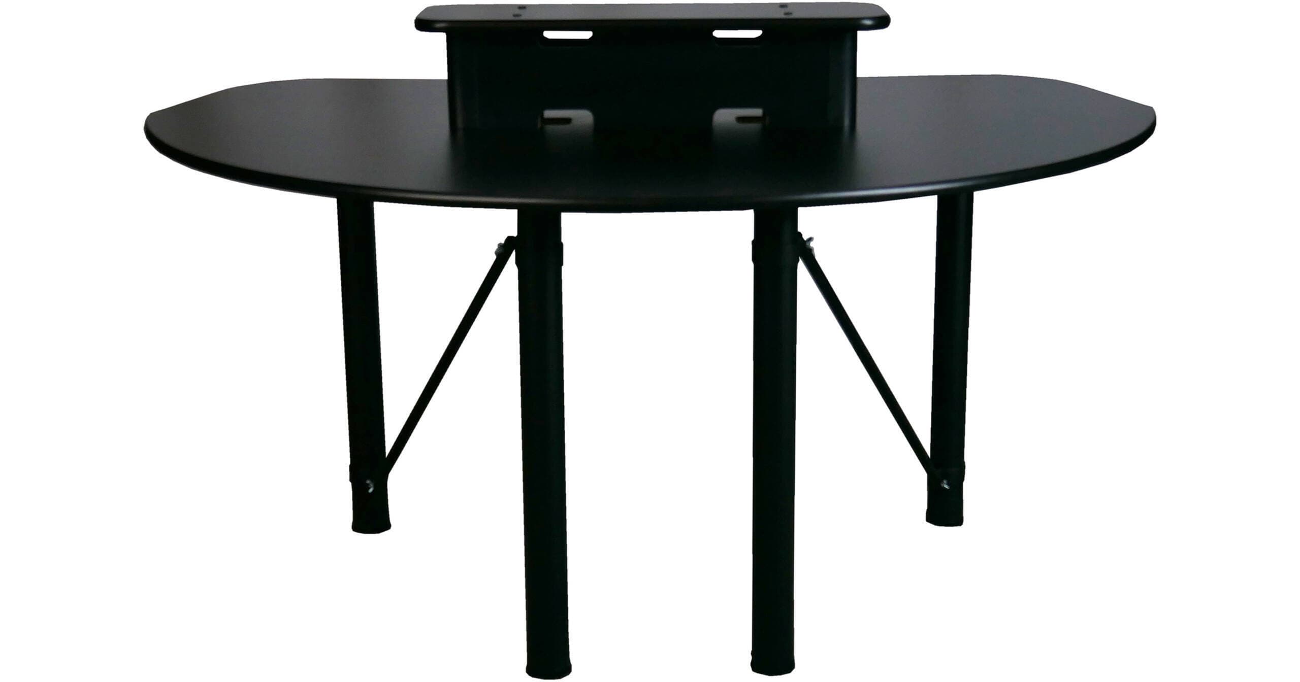 RAB Audio Prokast Three-Seater Podcast Desk with Bridge Shelf