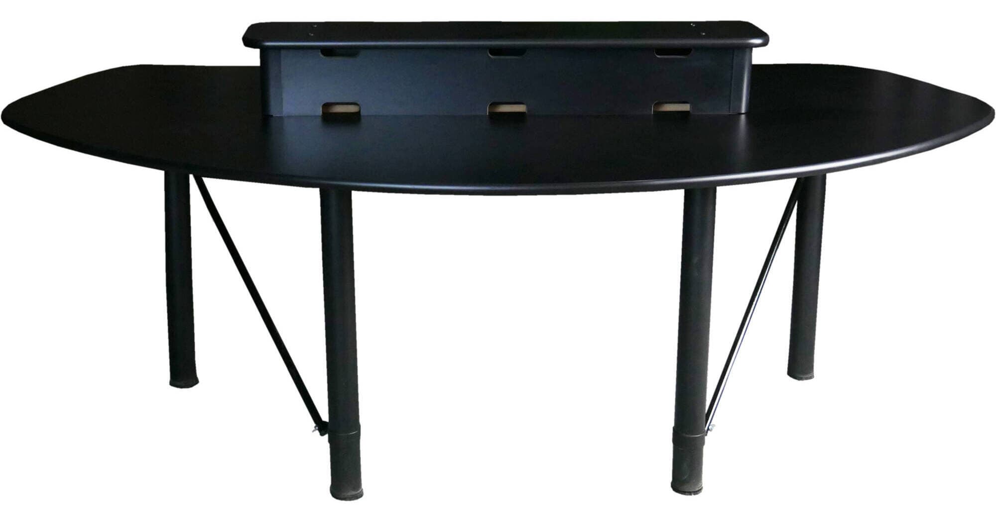 RAB Audio Prokast Four-Seater Podcast Desk with Bridge Shelf