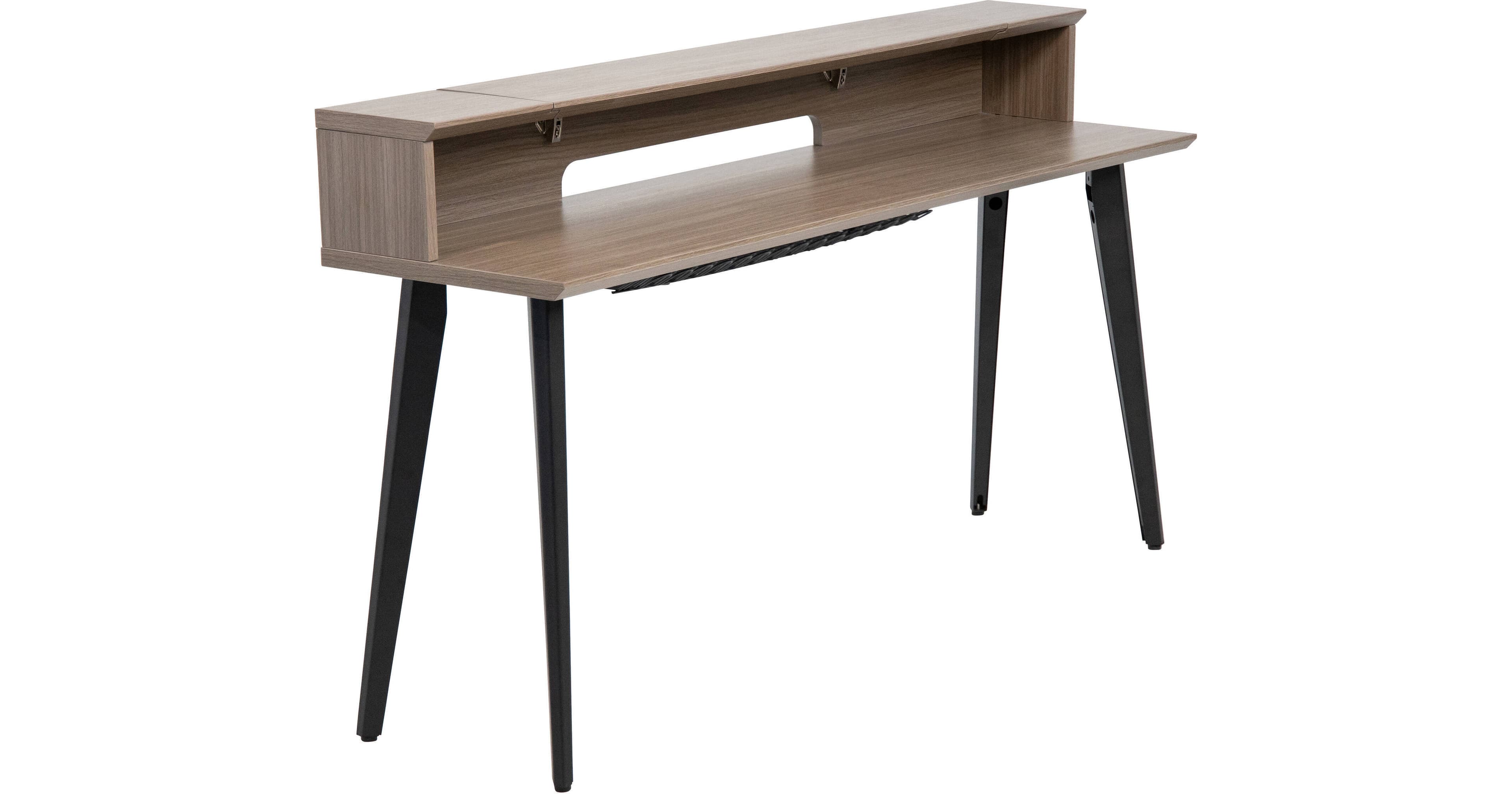 Gator Elite Furniture Series 88-Note Keyboard Table (Driftwood Gray)