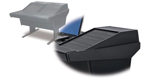 Argosy 50-V2R Universal Workspace with Two VR-1503 Front 15 RU & Rear 3 RU (Black)