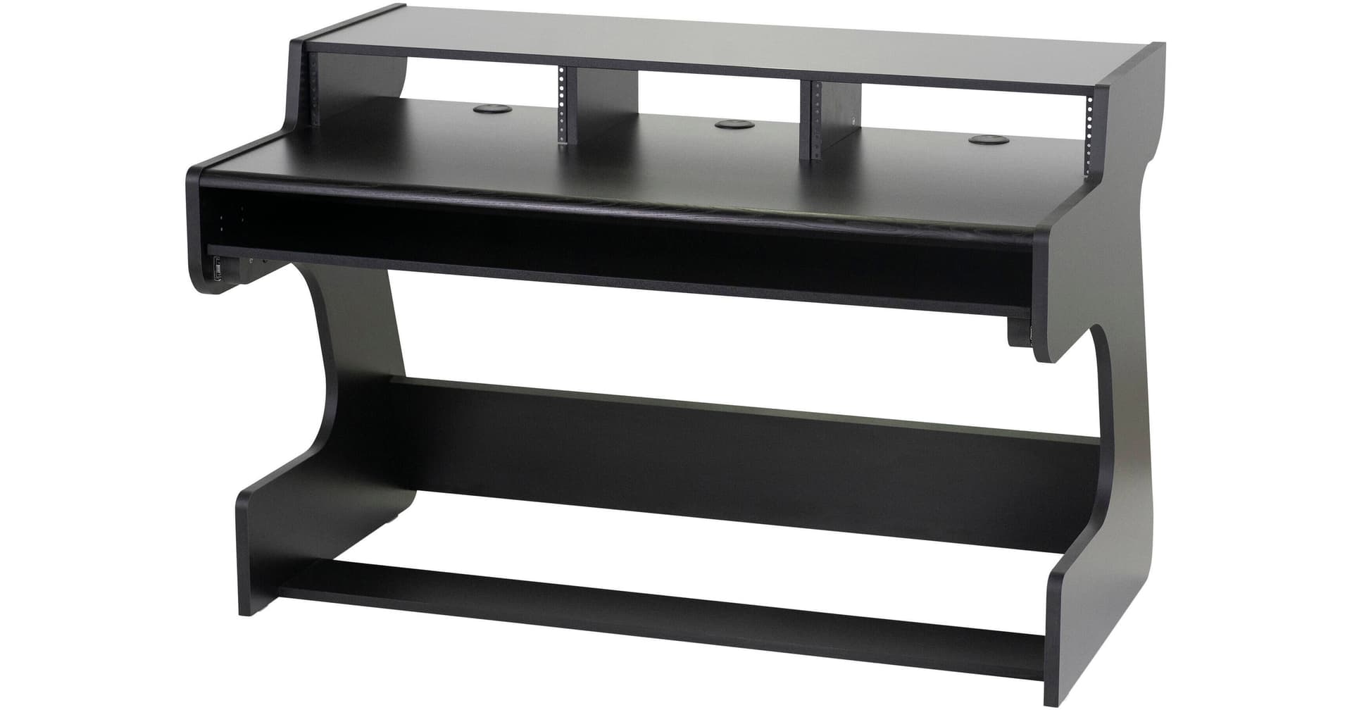 Zaor Miza 88 FLEX Studio Desk with Pull-Out Keyboard Tray (Oak Black, 58")
