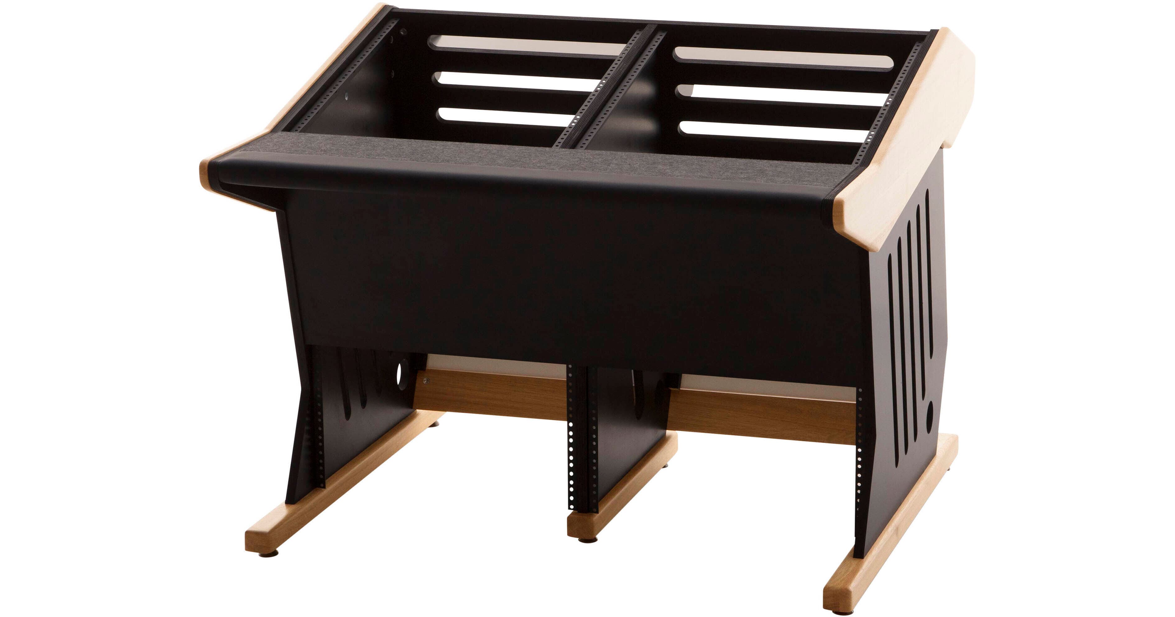 Zaor Maestro 24+12 Workstation Desk (Oak Black, 43")