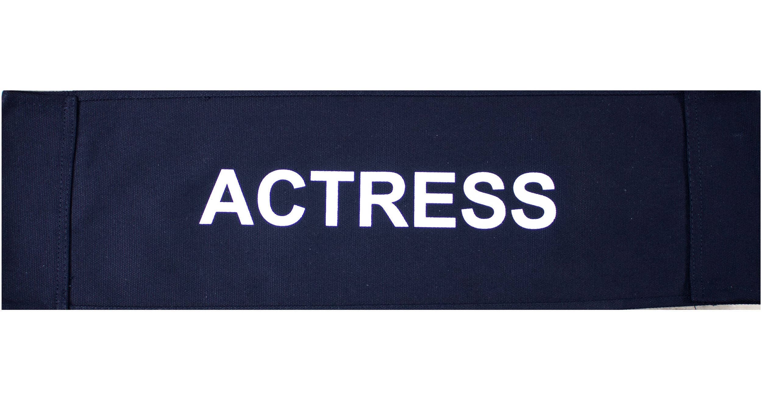 Filmcraft Pre-Printed Canvas Seat Back (ACTRESS)