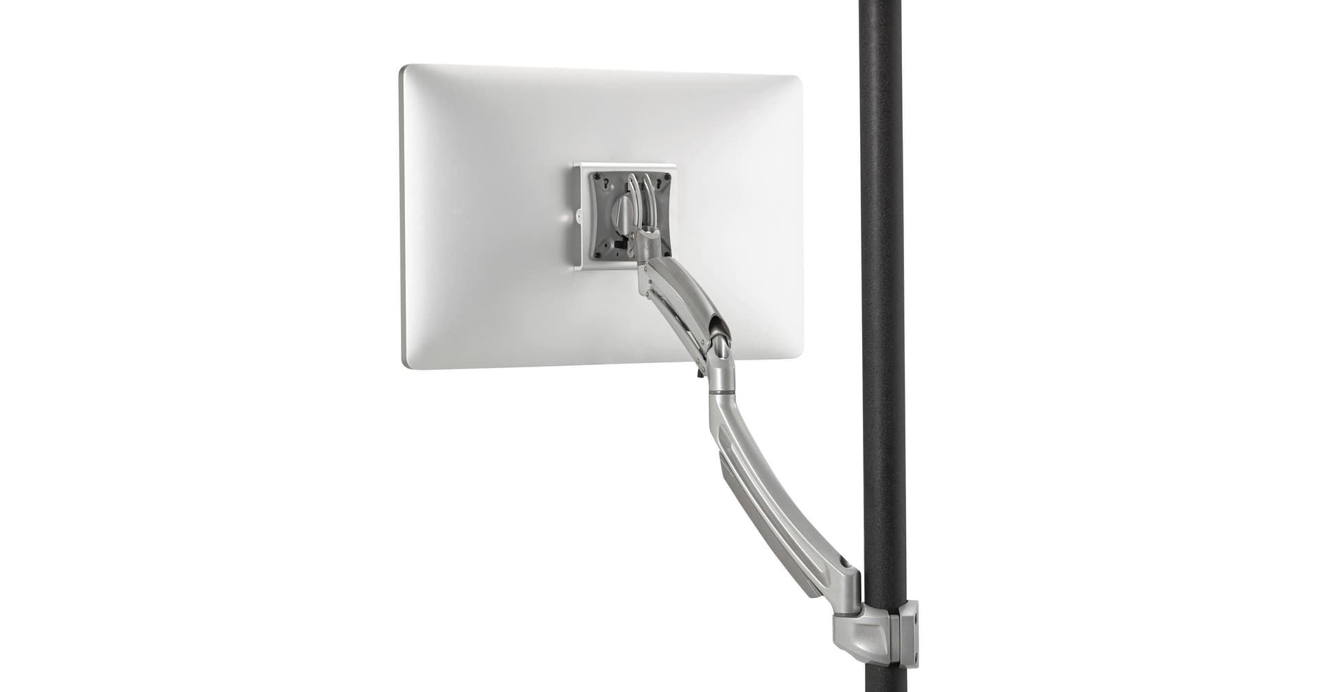 Chief K1P120S Kontour Articulating Single Monitor Pole Mount (Silver)