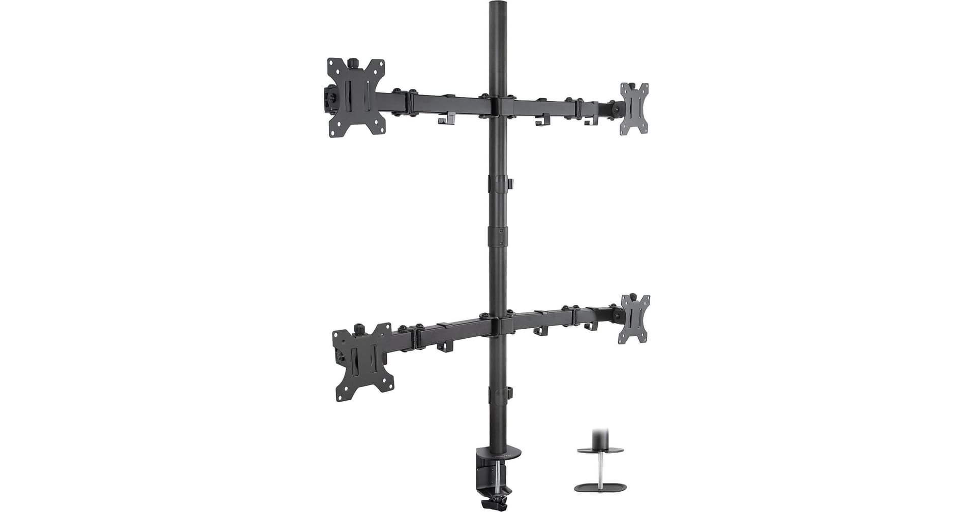 Mount-It! Quad-Monitor Desk Mount for 19 to 32" Displays