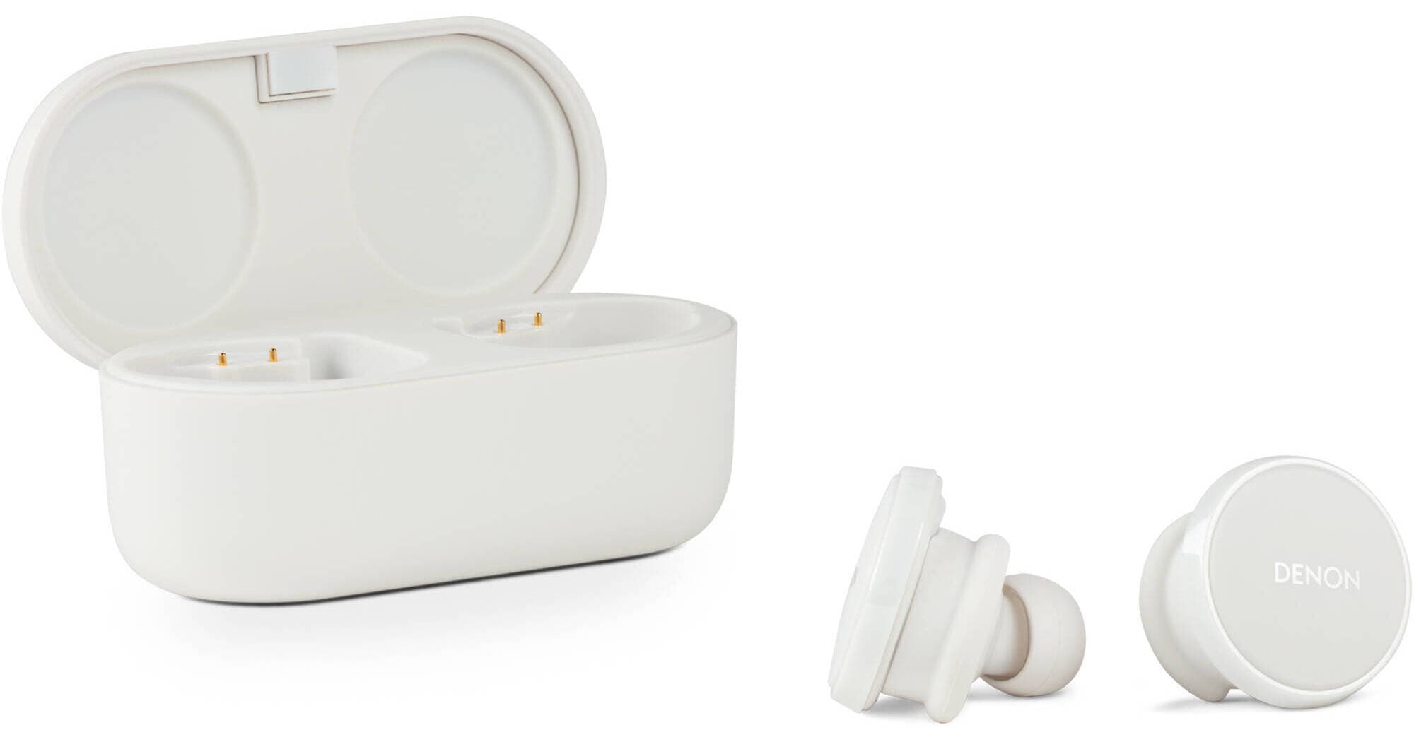 Denon PerL Pro True-Wireless Earbuds (White)