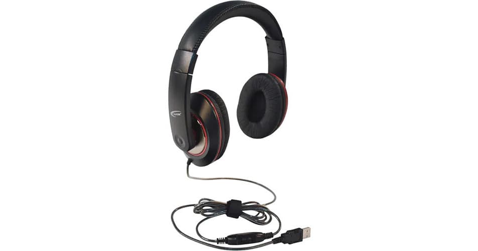 Califone 2021 Series Deluxe Stereo Headphones with In-Line Volume Control (USB Connector)