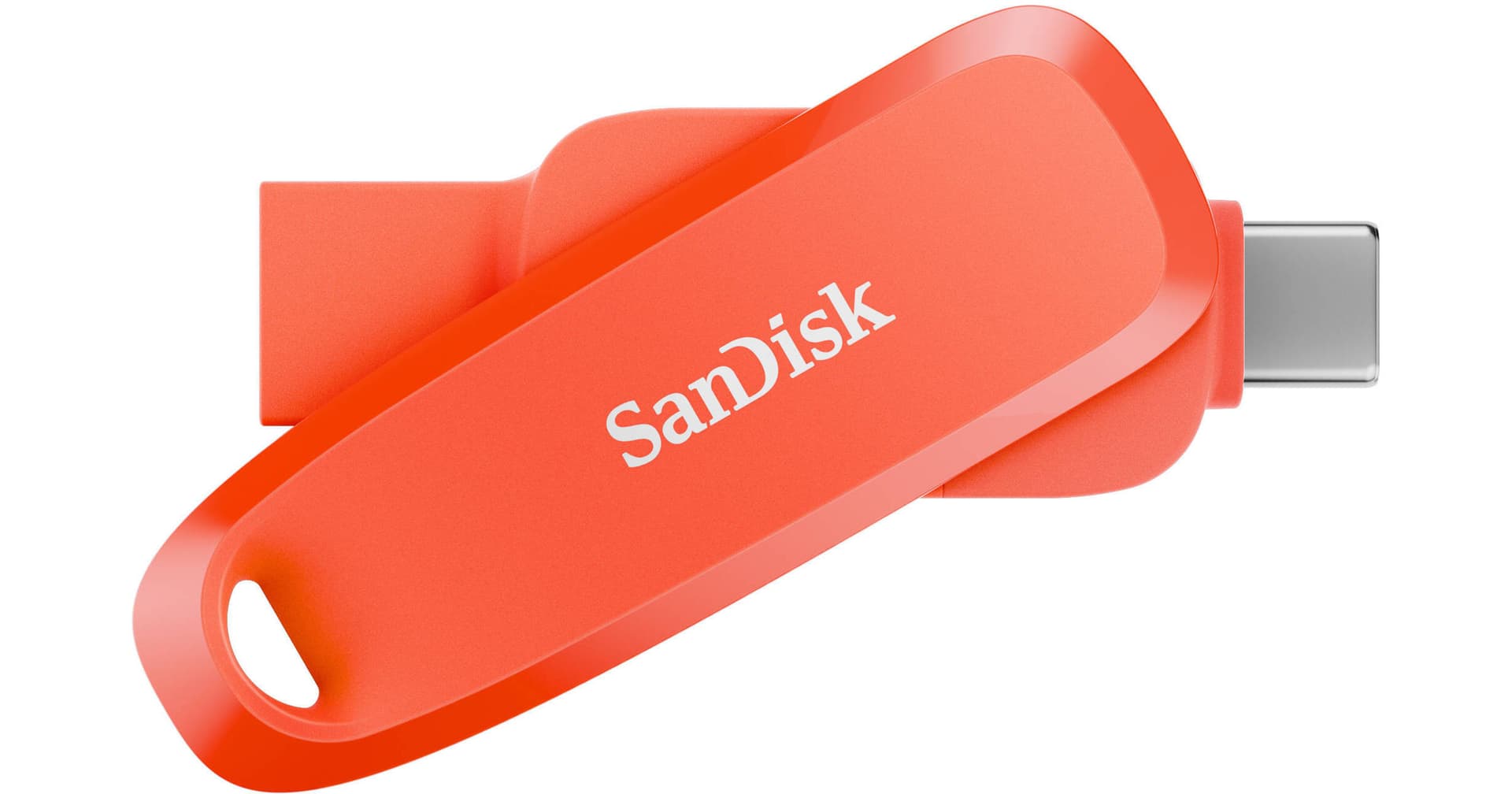 SanDisk 128GB Phone Drive USB 3.2 Gen 1 Flash Drive (Nasturium Orange)