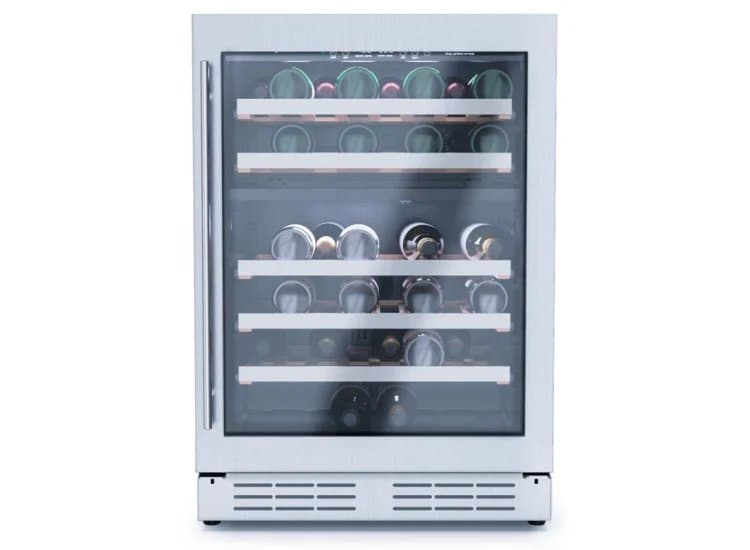 Elica RISERVA 4.8 Cu. Ft. Dual Zone Wine Cellar 24-Inch Wide, Stainless Steel Frame