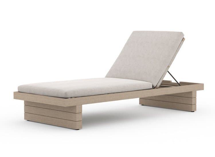 Four Hands Solano Collection Washed Brown Leroy Outdoor Chaise