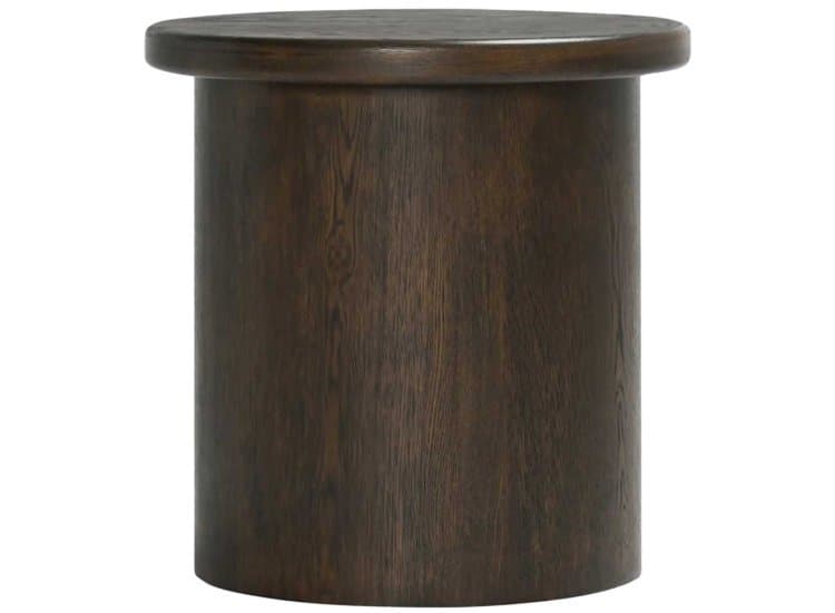Classic Home Runa 22" End Table Oak Veneer, Coffee Brown