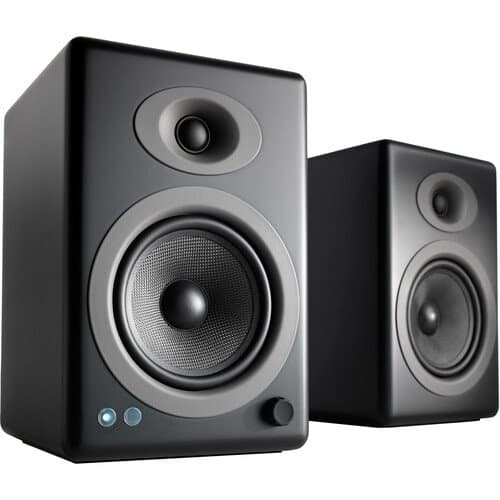 Audioengine A5+ 2-Way Bookshelf Speakers (Satin Black, Pair)