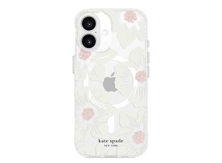 Kate Spade New York Hollycock MagSafe Case for iPhone 16 in Cream Floral