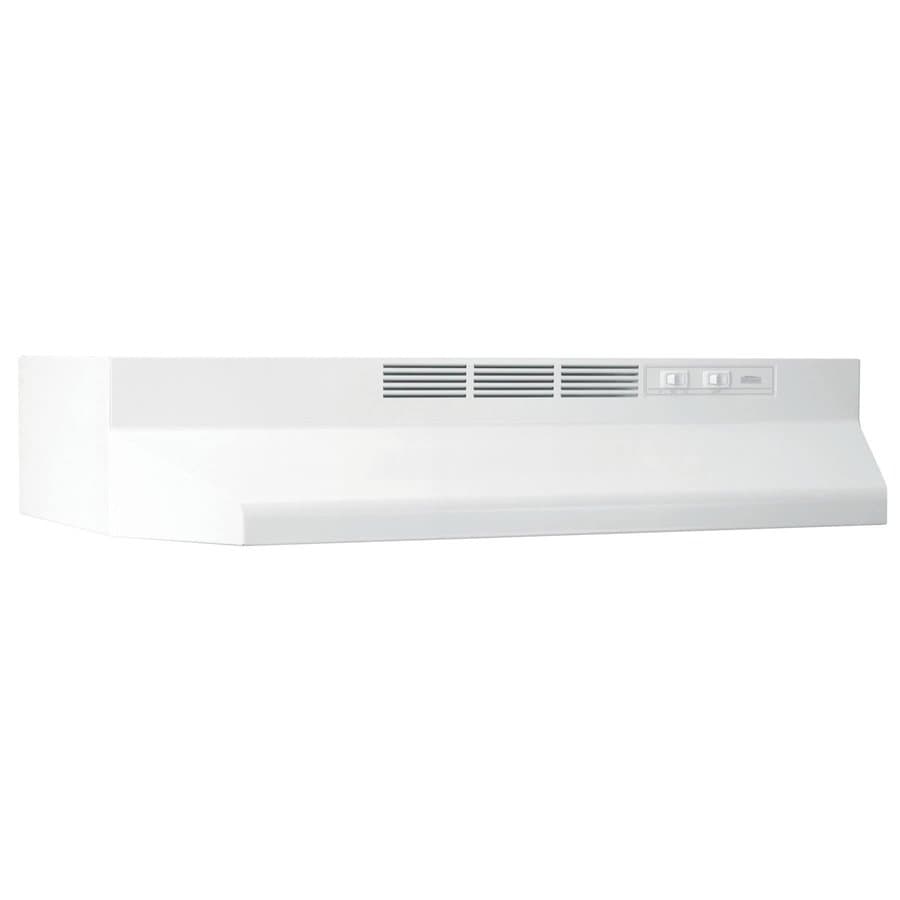 Broan-NuTone 30 inch Ductless Recirculating White Under Cabinet Range Hood