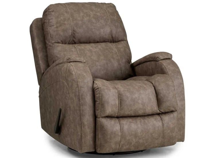 HomeStretch Zena Manual Recliner, Taupe Leather