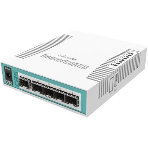 MikroTik CRS106-1C-5S 6-Port Gigabit SFP Managed Network Switch