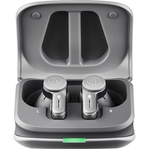 Audio-Technica ATH-TWX7 Noise-Canceling True Wireless Earbuds (Gray)