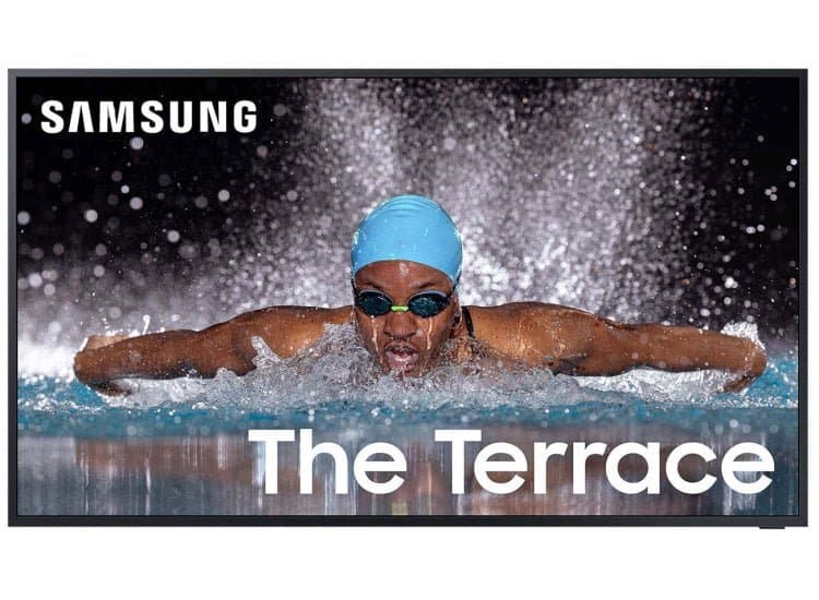 Samsung The Terrace LST7D Outdoor TV QLED 55-Inch Partial Sun 4K Smart, Black