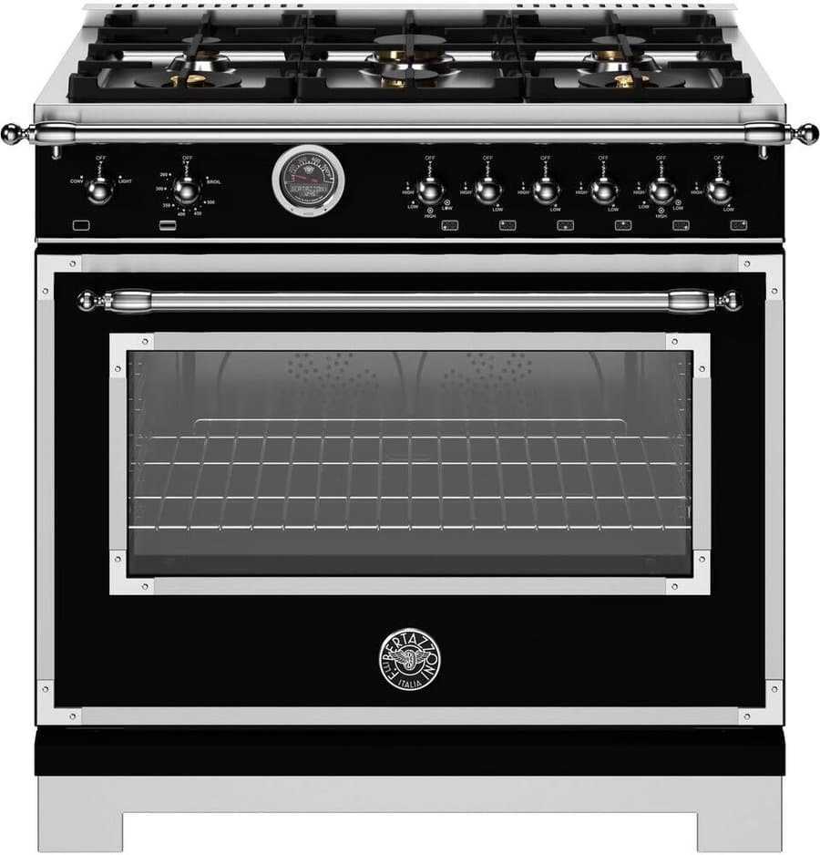 Bertazzoni Heritage Series 36" Gas Range Matte Black