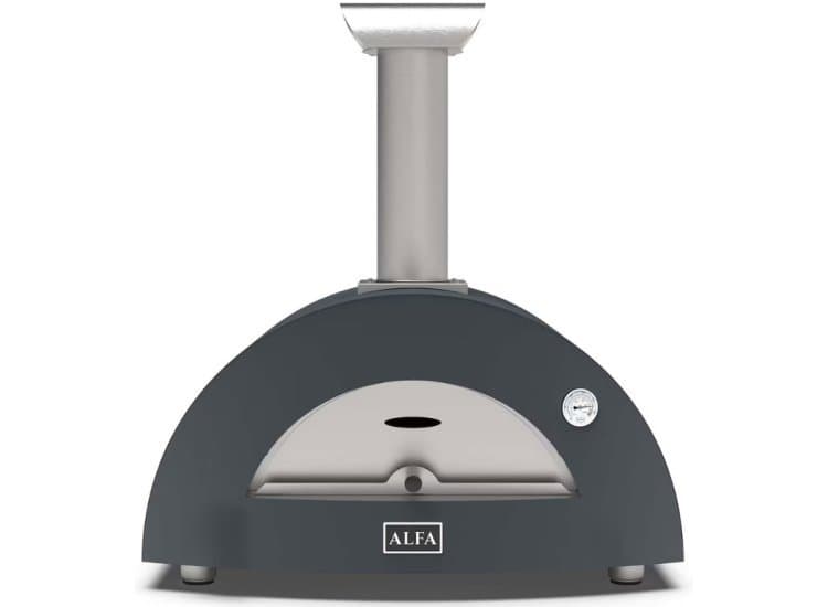 Alfa Moderno 2 Pizze Outdoor Pizza Oven Wood Fired, Anthracite Grey-FXMD-2P-LGRIA