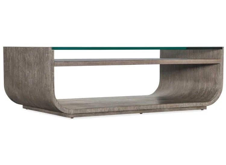 Hooker Furniture Modern Mood Rectangle Cocktail Table, Dark Wood Finish