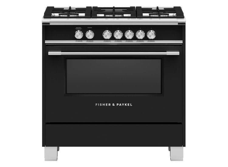 Fisher & Paykel 36" Gas Range Black
