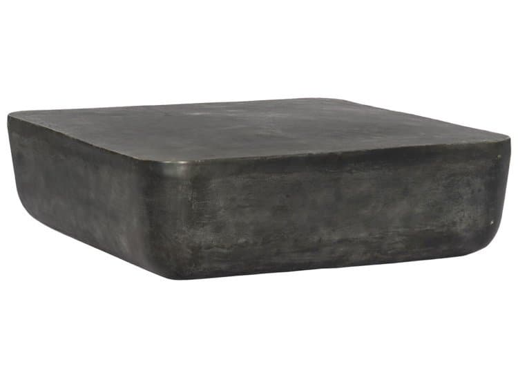 Four Hands Basil Square Outdoor Coffee Table, 48" X 48", Aged Grey