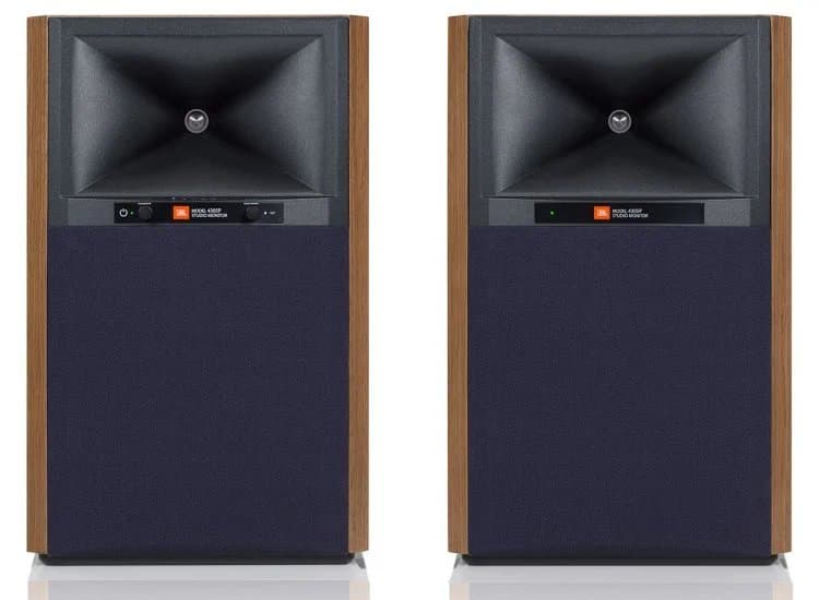 JBL 4305P Walnut Studio Monitor Powered Bookshelf Loudspeaker System