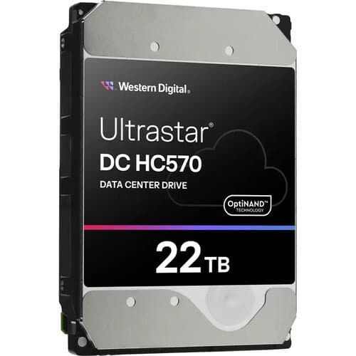 WD 22TB Ultrastar DC HC570 7200 rpm SAS-3 3.5" Internal Data Center HDD