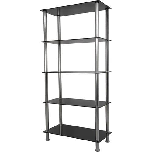 AVF Group S25-A A/V Component Stand (Chrome Effect & Black Glass)