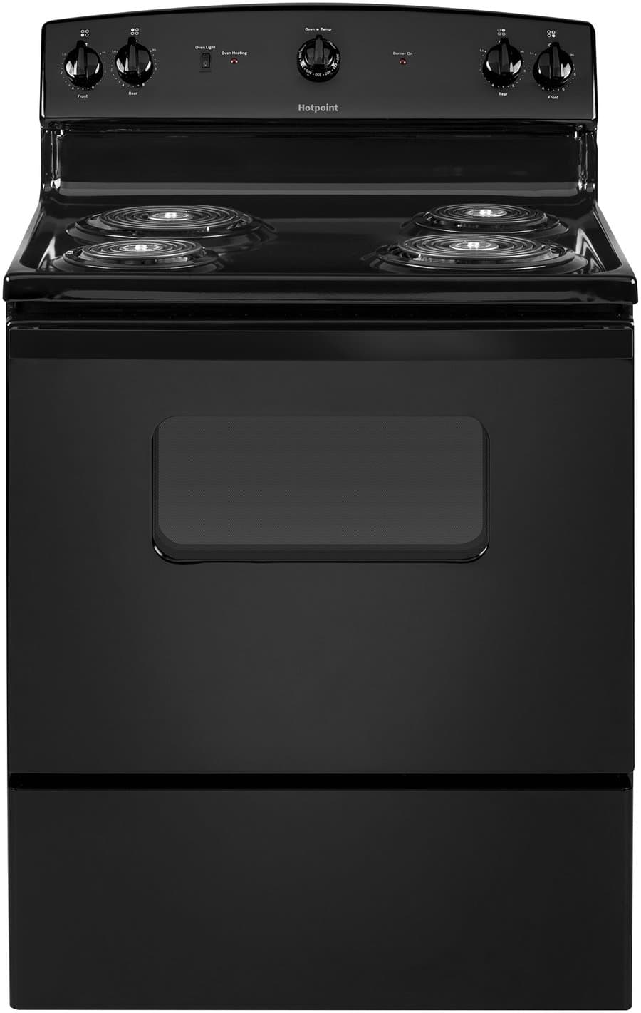 Hotpoint 30-in 4 burners 5.0-cu ft Freestanding Electric Range ( Black )