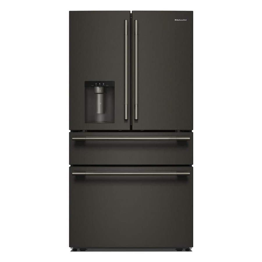 36 in. 29 cu. ft. Standard Depth French Door Refrigerator in Black Ore with FreshChill Full-Width Refrigerated Drawer