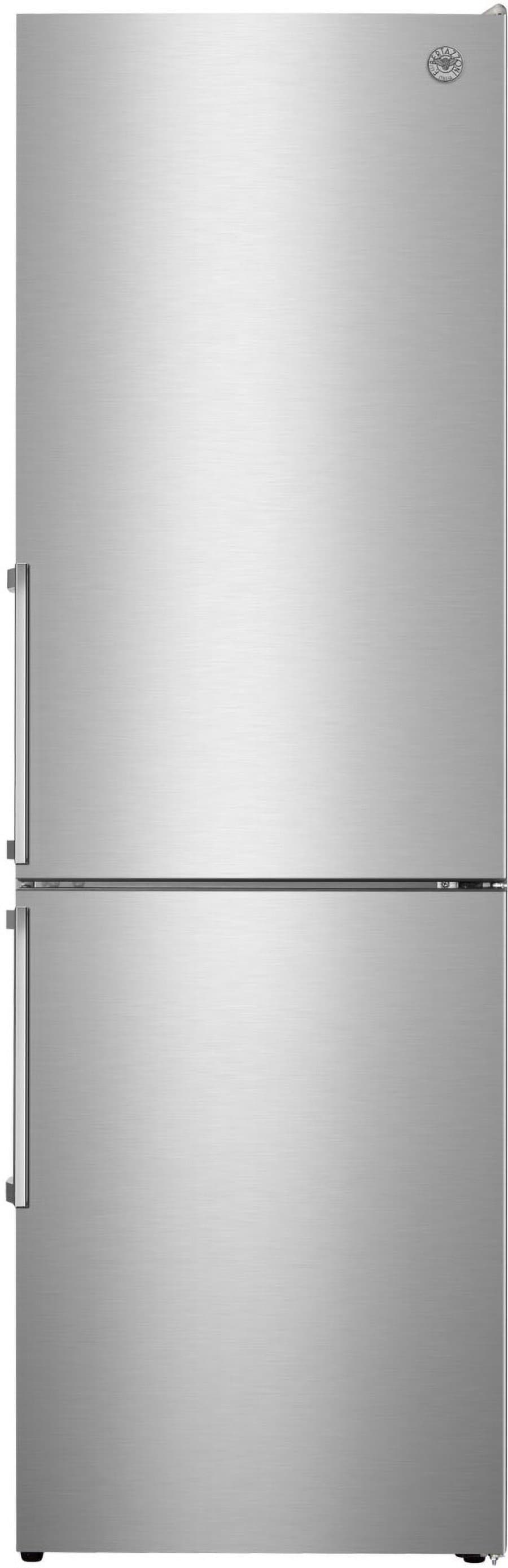 Bertazzoni 24" 10.8 Cubic Feet Energy Star Smudge-Resistant Bottom Freezer Refrigerator REF24BMFXNV